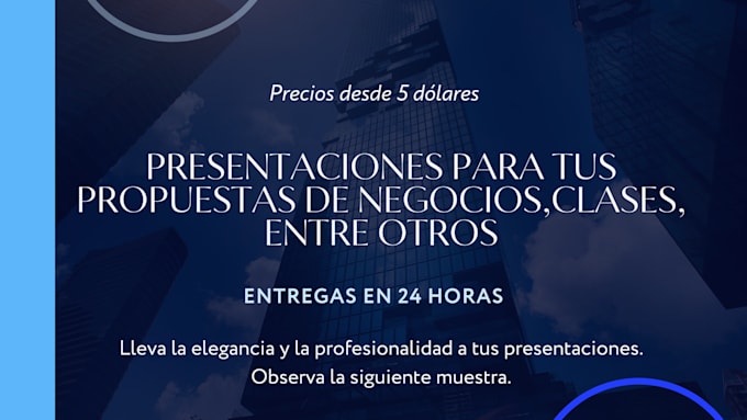 Gig Preview - Diseñare presentaciones en powerpoint y canva en 24 horas