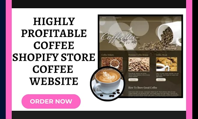 Bestseller - build a branded shopify coffee store coffee shopify store coffee website