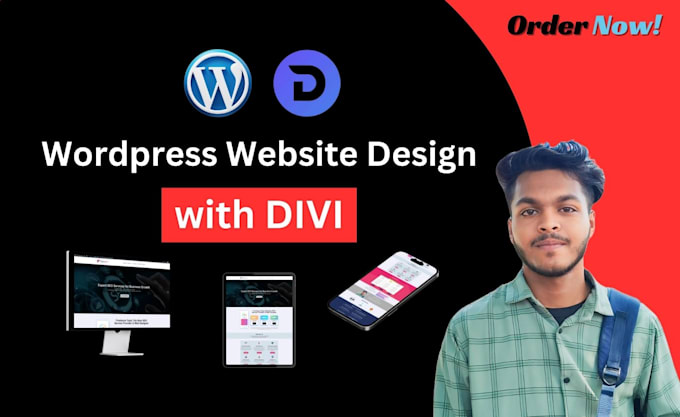 Gig Preview - Build divi website for you with divi theme or elementor pro