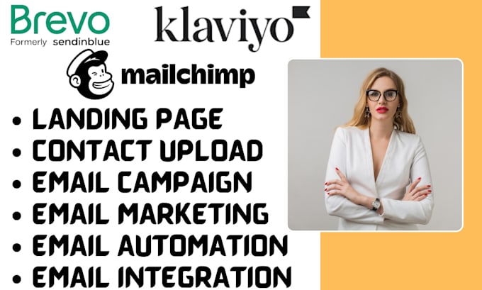 Gig Preview - Brevo klaviyo shopify mailchimp automation integration campaign brevo setup