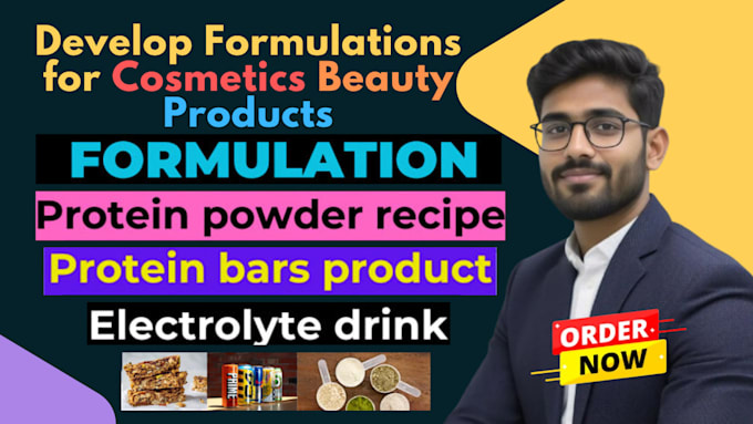 Gig Preview - Be your formulation chemist for beauty and food product development