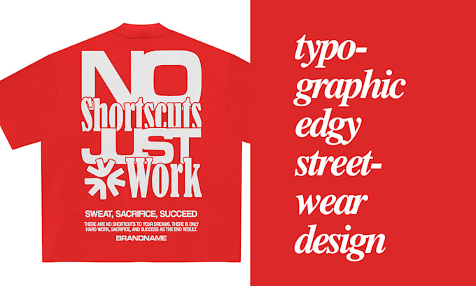 Gig Preview - Design typographic edgy streetwear design