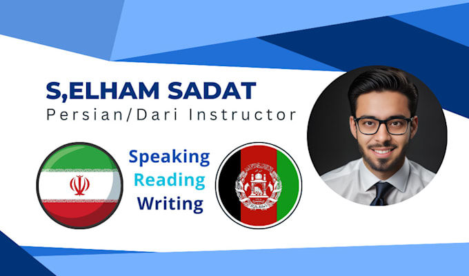 Gig Preview - Be your persian and dari teacher and online instructor