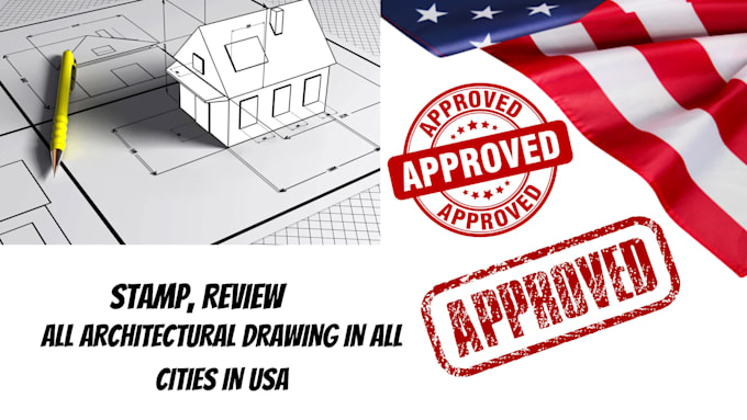 Gig Preview - Do pe stamp, architectural stamp, mep stamp sign and seal USA city permit