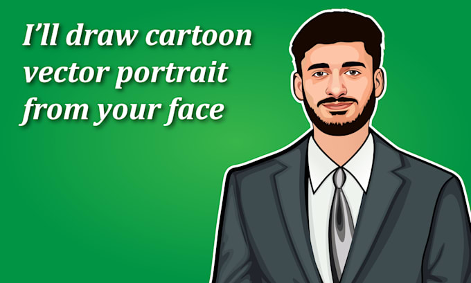 Bestseller - draw cartoon vector portrait from your face