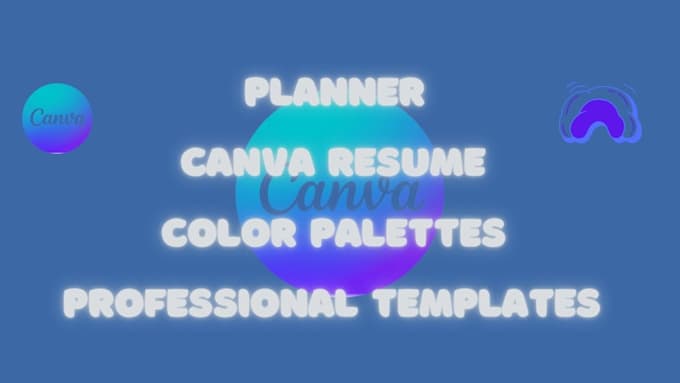 Bestseller - planner canvas resume color palettes professional template