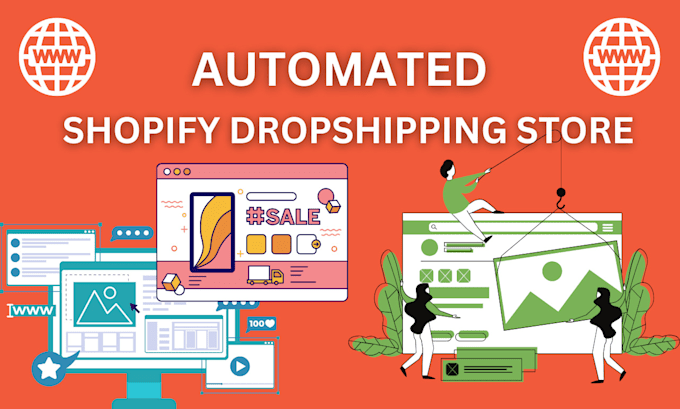 Gig Preview - Build automated shopify dropshipping store, shopify website design and redesign