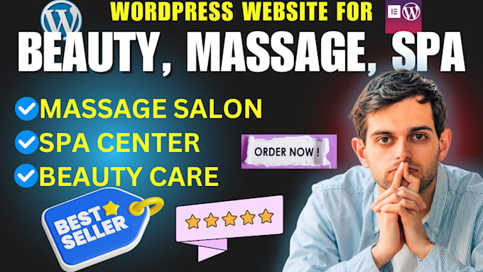 Bestseller - design your fantasy themed spa, beauty care, cosmetic wordpress website