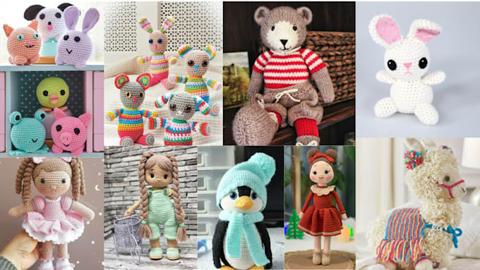 Bestseller - write detail crochet patterns, picture and chart of amigurumi toys for etsy shop