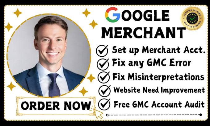 Gig Preview - Fix google merchant center suspension and misrepresentation, gmc, reapprove