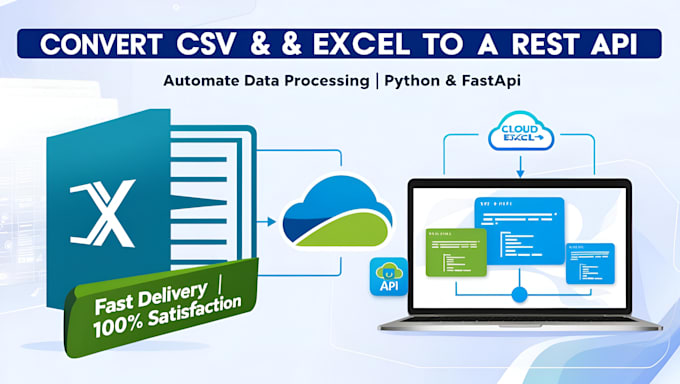 Gig Preview - Convert CSV or excel data into a powerful rest API