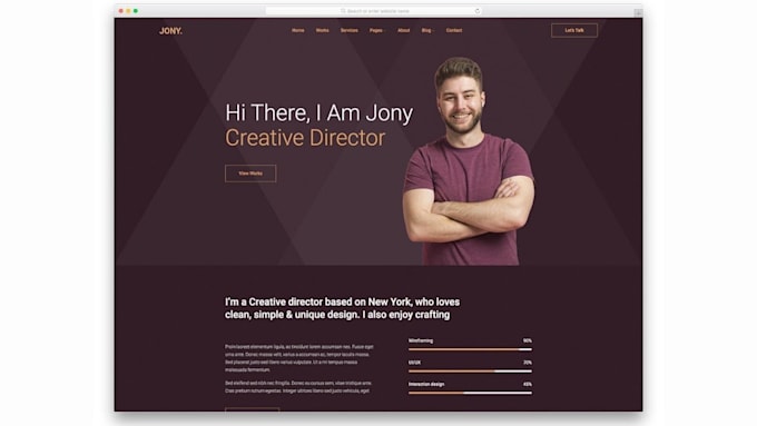 Bestseller - design your resume, CV or personal website, portfolio website