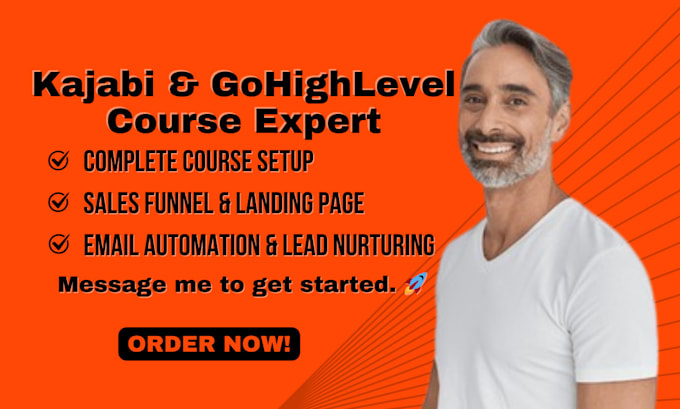 Bestseller - do kajabi online course, sales funnel, landing page and gohighlevel course setup