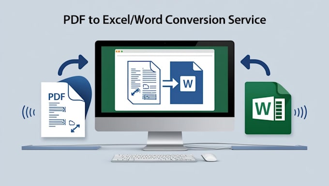 Gig Preview - Convert PDF to excel or word with 100percent  accuracy