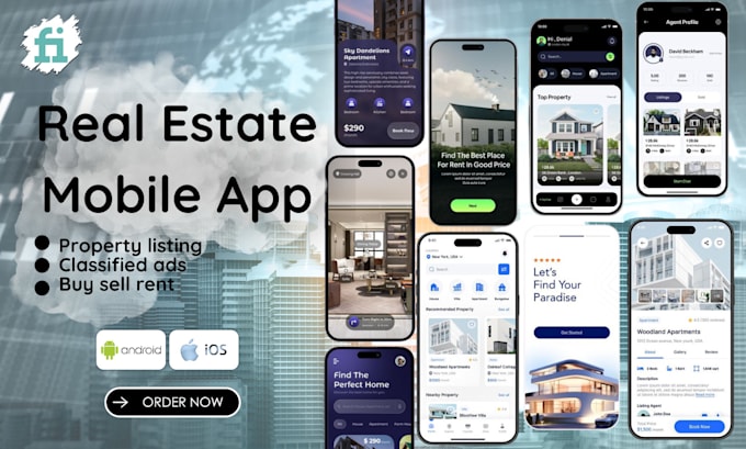 Gig Preview - Real estate property listing buy sell rent, android ios mobile app classified ad