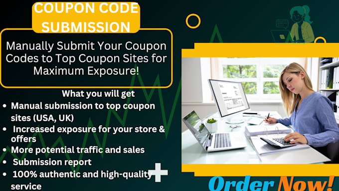 Bestseller - manually submit your ecommerce coupon and deals to 100 UK and USA  active sites