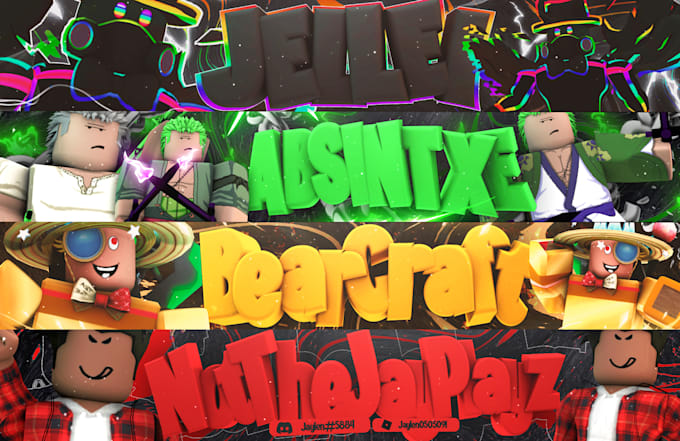 Bestseller - design an eyecatching roblox banner