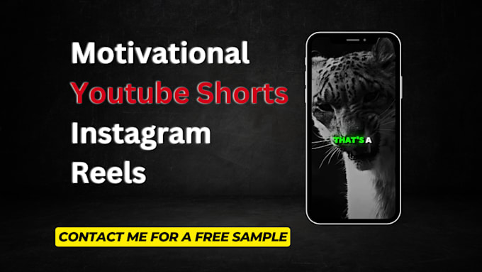 Gig Preview - Create motivational youtube shorts and instagram reels