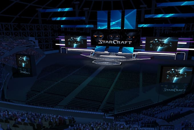 Bestseller - cgi realistic stage design, event center design, concert and carnival lightning