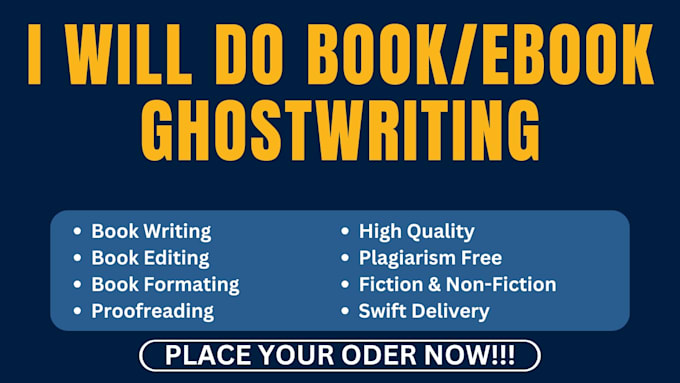 Gig Preview - Write fiction, nonfiction as an ebook writer, ghostwriter