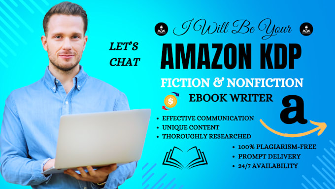 Gig Preview - Ghostwrite fiction and non fiction books for you professional ebook ghostwriting