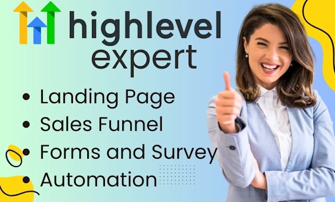 Gig Preview - Build gohighlevel sales funnel gohighlevel landing page gohighlevel expert