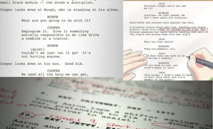 Bestseller - ghostwrite your screenplay movie script tv series script editing