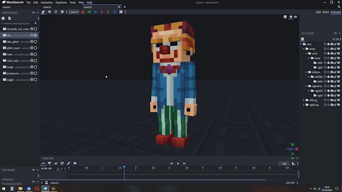 Gig Preview - Create a minecraft animation