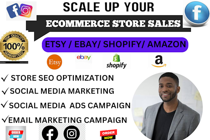 Bestseller - promote and advertise your esty, shopify, ebay stores to make sales