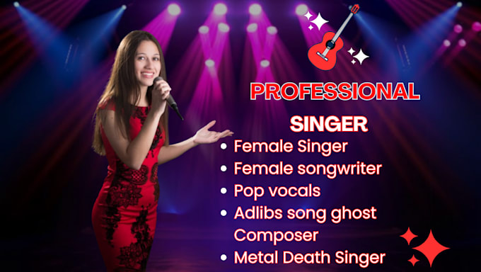 Bestseller - be your female singer songwriter female pop vocals adlibs song ghost producer