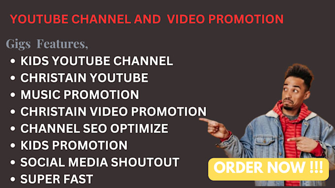 Gig Preview - Do superfast organic youtube video promotion