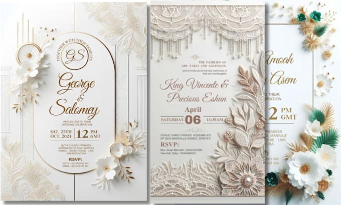 Gig Preview - Design stylish invitations, wedding cards, party flyers, modern posters, flyers