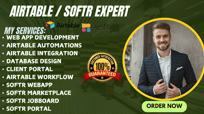 Bestseller - optimize, integrate and automate airtable softr webapp, airtable database softr