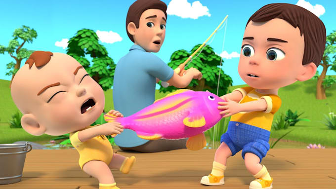 Gig Preview - Do engaging kids lullaby nursery rhyme, educational video for animation channel