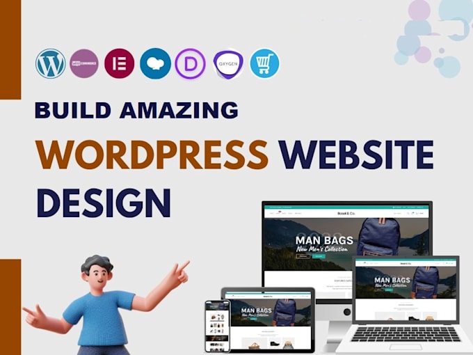 Gig Preview - Design and build an amazing and responsive wordpress website