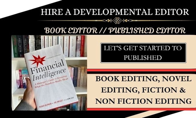 Bestseller - provide professional developmental editing for your book and manuscript editing