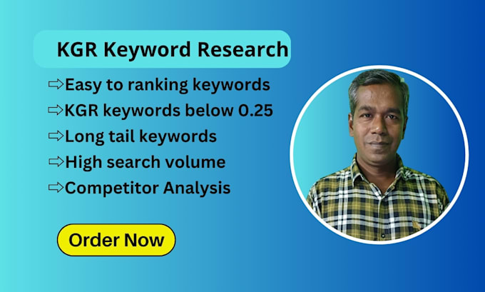 Gig Preview - Do best kgr keyword research and competitor analysis