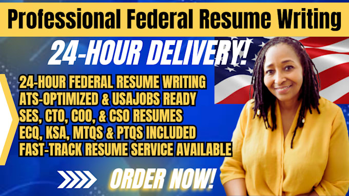 Gig Preview - Write 24hour ats federal resume ecq writing usajobs ses executive resume