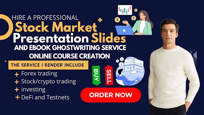 Bestseller - stock market powerpoint slides, ebook, course creation, finance and investment