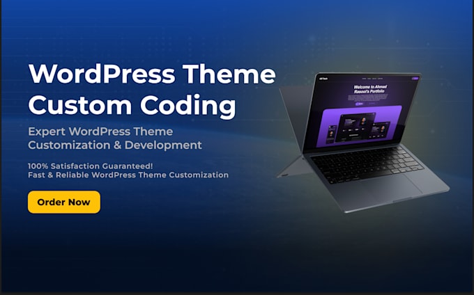 Gig Preview - Design and code a custom wordpress theme for a fast and unique website