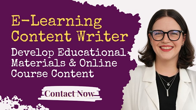 Gig Preview - Be online course content writer mental health wellness parenting course creation