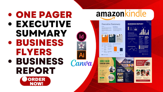 Gig Preview - Design one pager, executive summary, business report, business flyers one pager