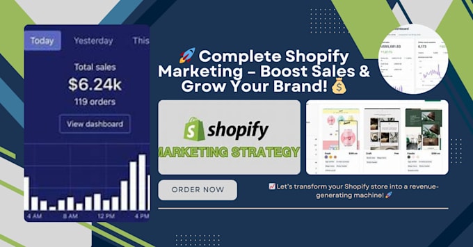 Gig Preview - Do complete shopify dropshipping marketing and boost shopify