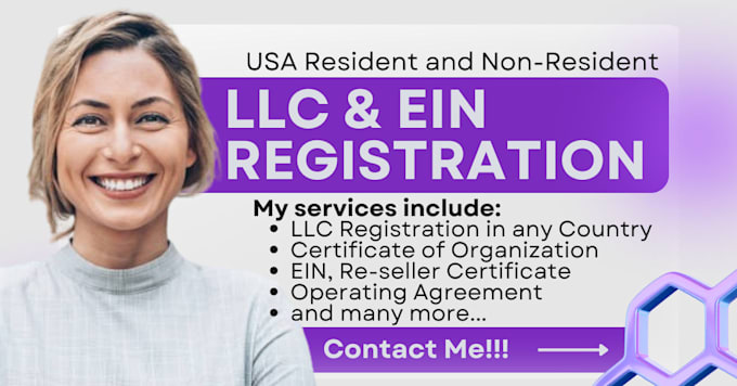 Bestseller - do register US llc company for non USA residents,business registrations and ein