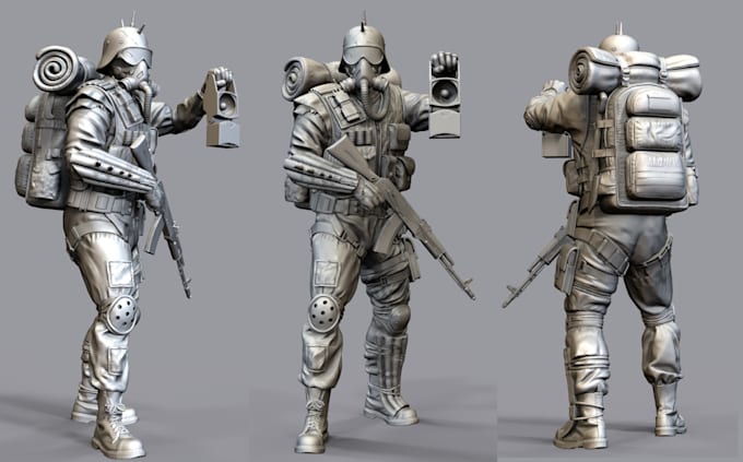 Gig Preview - Model or sculpt highly detailed 3d characters