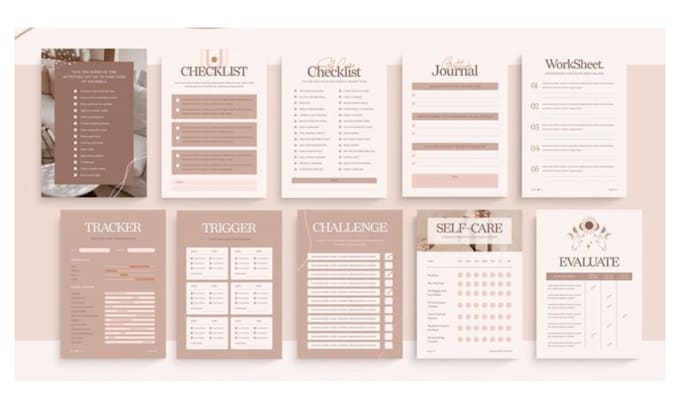 Gig Preview - Create fillable book design, interactive pdf ebook, workbooks and journal design