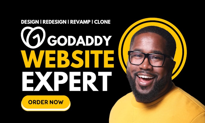 Gig Preview - Design godaddy website develop godaddy online store redesign godaddy website