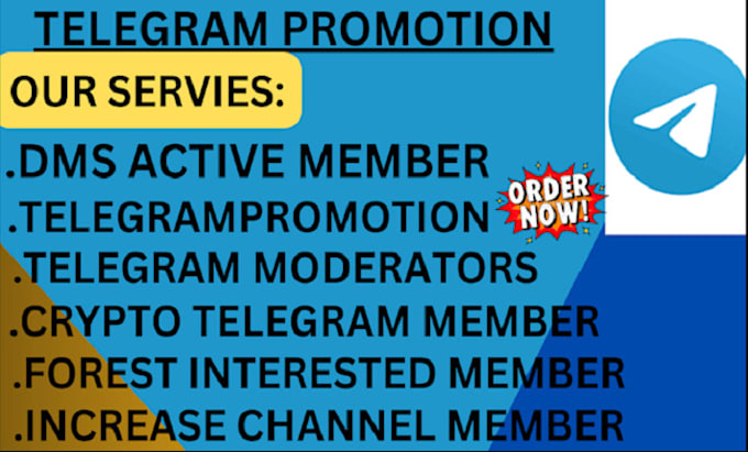 Gig Preview - Do telegram ads or telegram promotion