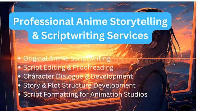 Gig Preview - Write an interesting and engaging anime script, blog content, article