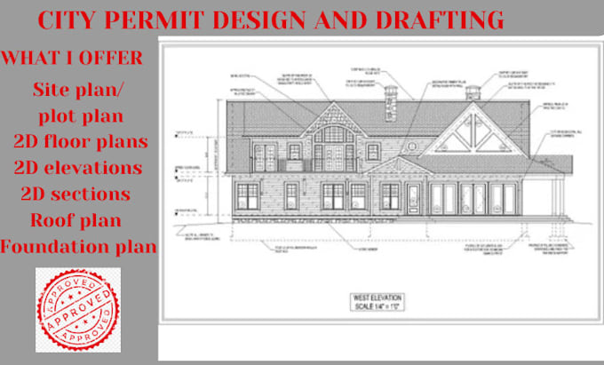 Gig Preview - Draw adu, architectural, mep plans and garage conversion with city permit